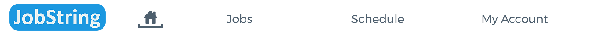 The Navigation bar on JobString